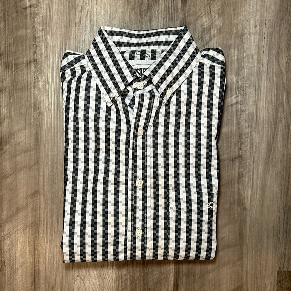 Resistol Ranch Western Long Sleeve Button Down - Large
